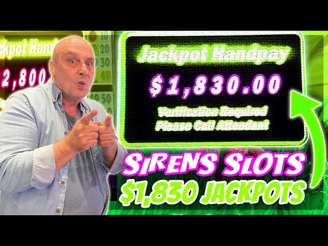 Sirens Slots $1,830 Jackpots