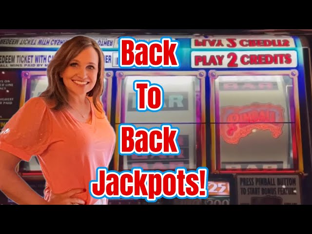 Back to Back Slot Machine Jackpots in Vegas!