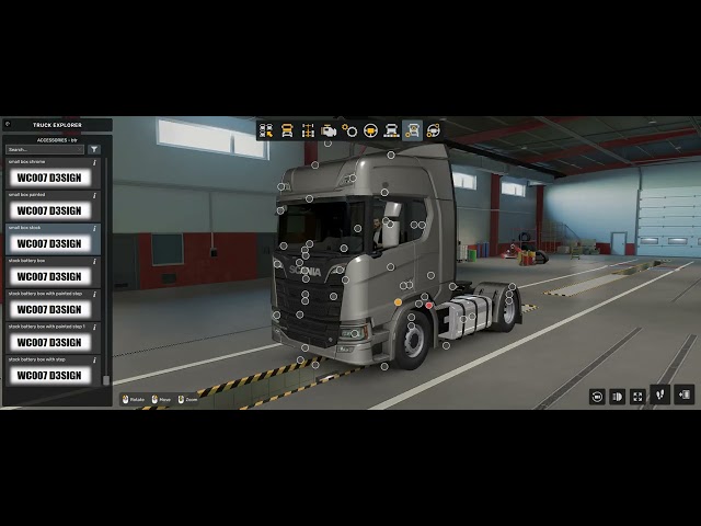 ETS2 Scania NG side toolbox with slot