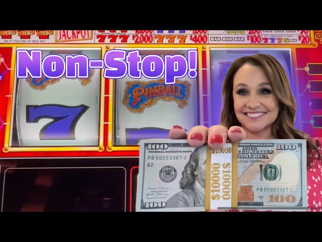 Unstoppable Winning Streak On Pinball Slot Machine With Non-stop Bonuses!