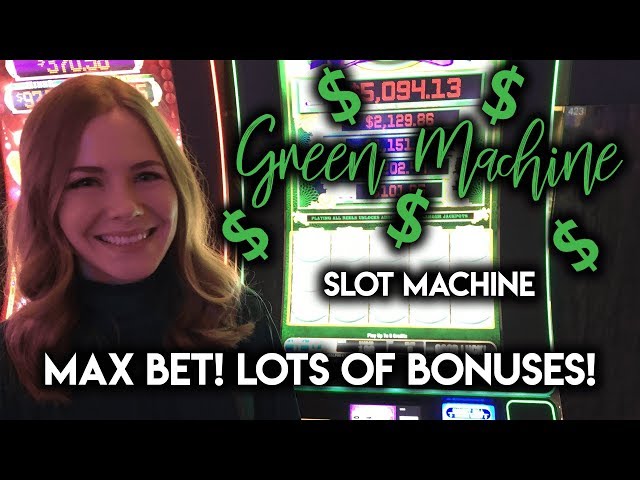 Green Machine Max Bet! Lots of BONUSES!!!!