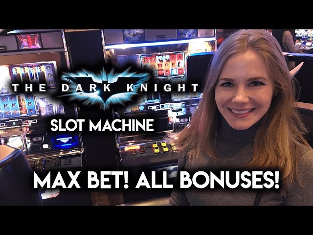 Batman The Dark Knight Slot Machine! MAX BET! All BONUSES! Heroes VS Villains!!!