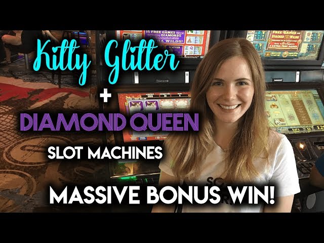 MASSIVE WIN on Diamond Queen Slot Machine!!! BONUS!!!