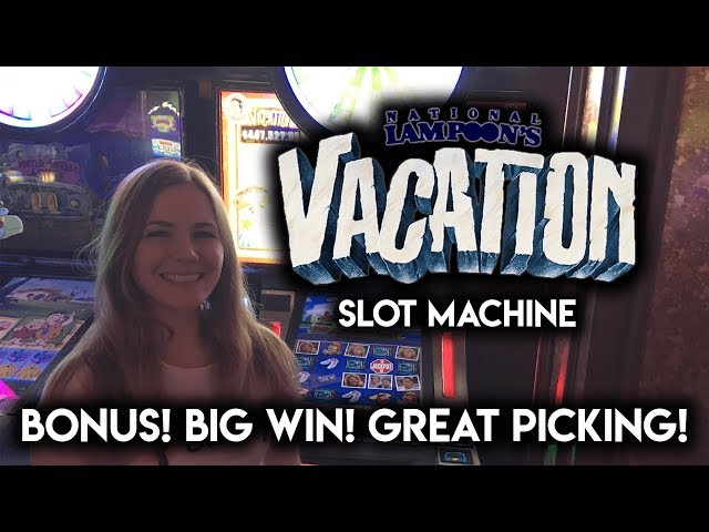HUGE WIN on Vacation Slot Machine! Awesome BONUS!