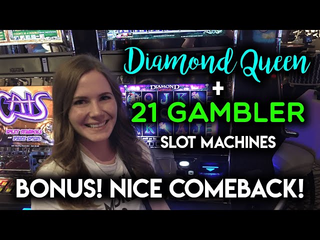 BONUS Nice Run on Diamond Queen! Slot Machine!