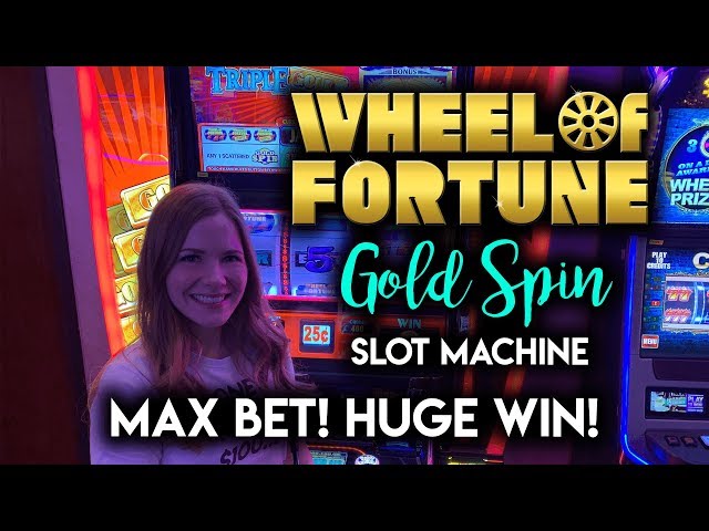 HUGE WIN! Going for GOLD on Wheel of Fortune Gold Spin! Slot Machine!
