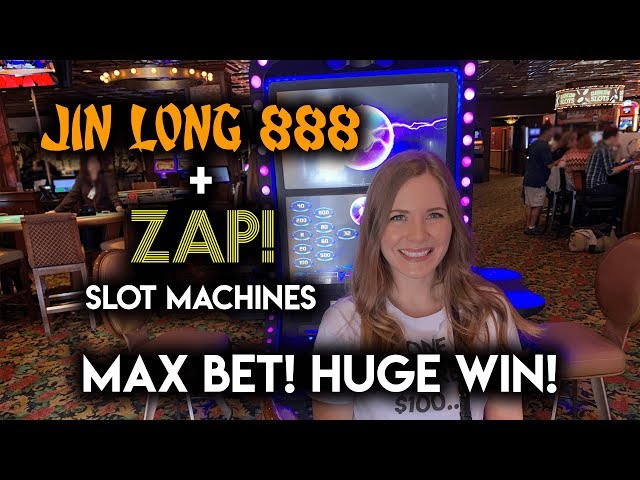 MASSIVE WIN on ZAP! Slot Machine! Max Bet Jin Long BONUS!
