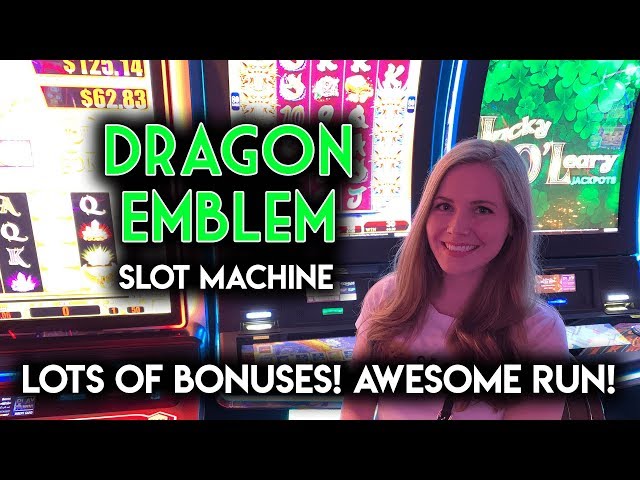 INCREDIBLE RUN! Dragon Emblem Slot Machine! BONUS AFTER BONUS!!