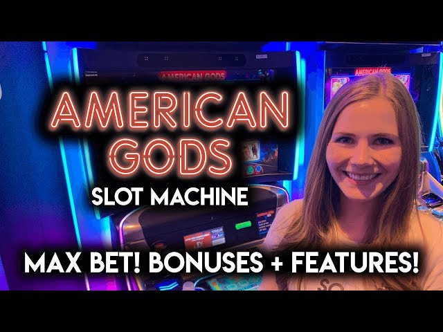 NEW American Gods Slot Machine! Max Bet BONUSES + Features!!