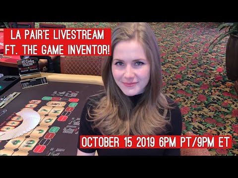 WINNING on La Paire Poker Livestream! ft. the Game Inventor!