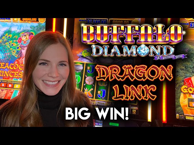 BIG WIN! Dragon Link Genghis Khan Slot Machine! Awesome Run of BONUSES!!
