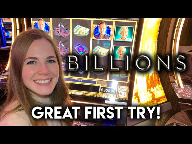 First Time Trying BILLIONS! Slot Machine! Wheel Bonus Free Games! Mighty Cash Feature!