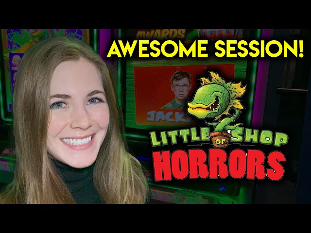 Great Session! Little Shop Of Horrors Slot Machine!! BONUSES! Lots Of Features!