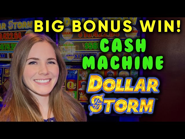 Big BONUS WIN! Dollar Storm Ninja Moon Slot Machine! High Limit Cash Machine!