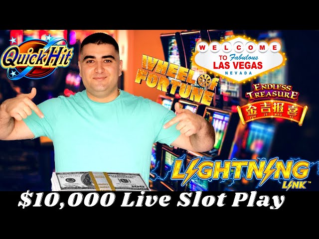 $10,000 On High Limit Slot Machines | $100 Wheel Of Fortune Slot | Live Slot Play In Las Vegas