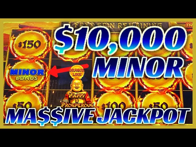 $10K MINOR LANDED again on HIGH LIMIT Dragon Cash Link MASSIVE HANDPAY JACKPOT Slot Machine Casino