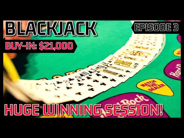 BLACKJACK EPISODE #3 $21K BUY-IN HUGE WINNING SESSION AT HARD ROCK TAMPA $500 – $1000 Per Hand