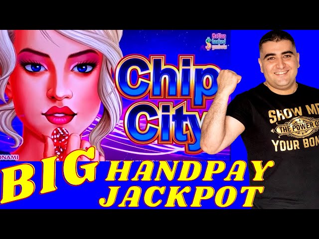 Big Handpay Jackpot On High Limit Konami CHIP CITY Slot Machine | High Limit Slot Play & Big Wins