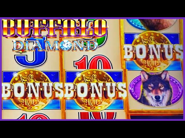 Buffalo Diamond MAX BET NICE Bonus Round Slot Machine Casino