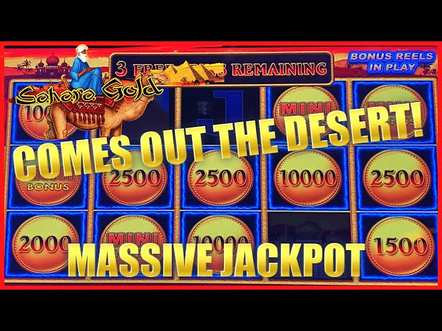 HIGH LIMIT Lightning Link Sahara Gold MASSIVE HANDPAY JACKPOT $50 Bonus Rounds Slot Machine Casino