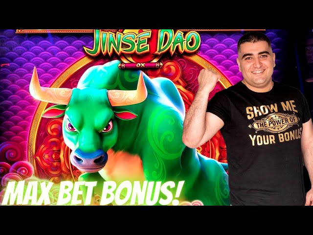Jinse Dao Ox Slot Machine Max Bet Bonus – Great Session | Live Slot Play At Casino |SE-4 | EP-20
