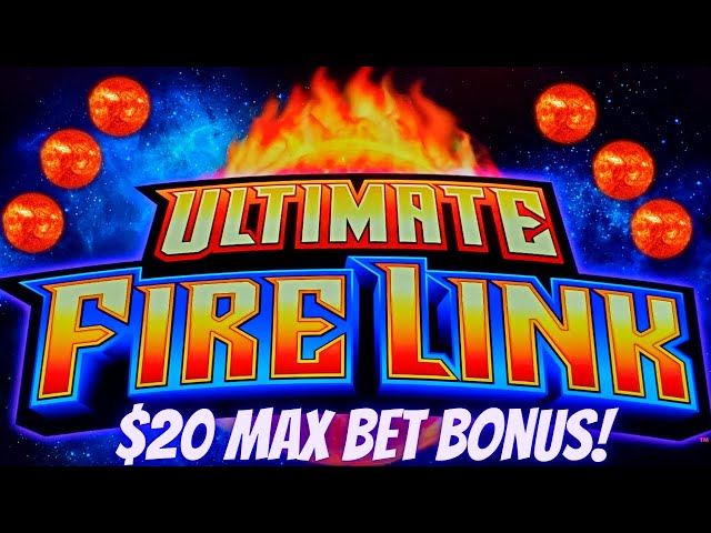 High Limit Ultimate Fire Link Slot Machine $20 Max Bet Bonus | Live Slot Play | SE-5 | EP-24