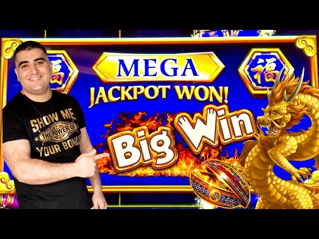 I Made A Big PROFIT With Free Play – Huge Win On DRAGON TREASURE Slot Machine | Mega Jackpot Won