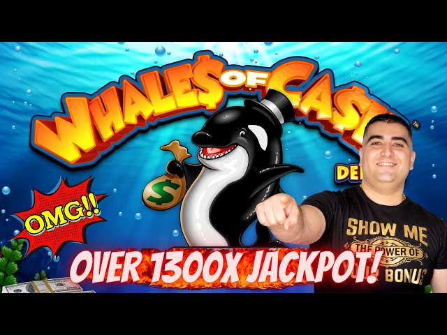 Over 1300X JACKPOT On Whales Of Cash Deluxe Slot Machine – Massive Sloe Win-Live Slot Play At Casino