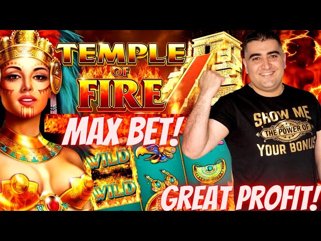 Solar Disc Slot Machine MAX BET Bonus & BIG WINS | Temple Of Fire Slot Machine Bonus & BIG WIN