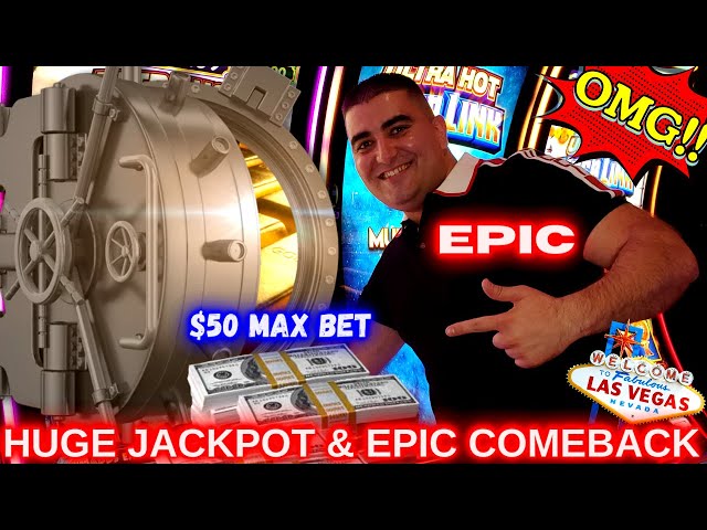 2 HANDPAY JACKPOTS & MASSIVE COMEBACK – $50 MAX BET ! High Limit Slot Machine JACKPOTS In Las Vegas