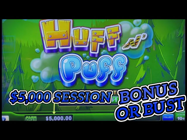 $5K INTO HIGH LIMIT Lock It Link Huff N’ Puff UP TO $100 SPINS Slot Machine Casino