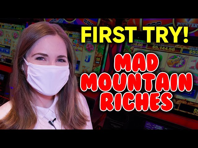Awesome Bonus! First Try! Mad Mountain Riches Slot Machine!