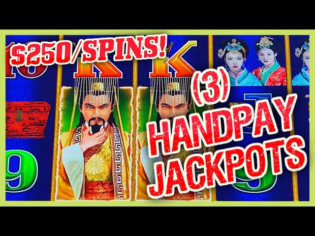 HIGH LIMIT $250 MAX BET SPINS Dragon Cash Link 3 HANDPAY JACKPOTS Golden Century Slot Machine Casino
