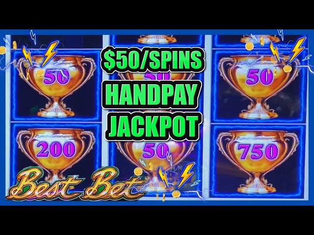 HIGH LIMIT Lightning Link Best Bet HANDPAY JACKPOT $50 Bonus Round Slot Machine Casino