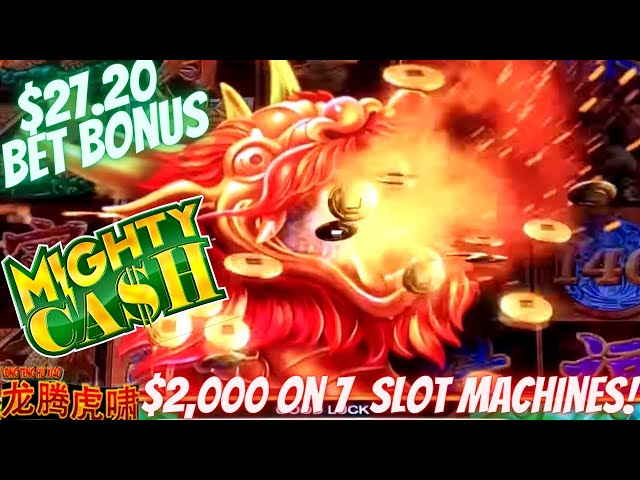 High Limit MIGHTY CASH Slot Machine $25 Bet Bonus | High Limit CASH MACHINE Slot | SE-6 | EP-11