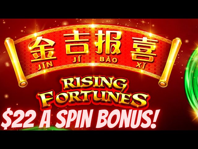 High Limit RISING FORTUNES Slot Machine Bonus Won | Live Slot Play At Casino | SE-6 | EP-3