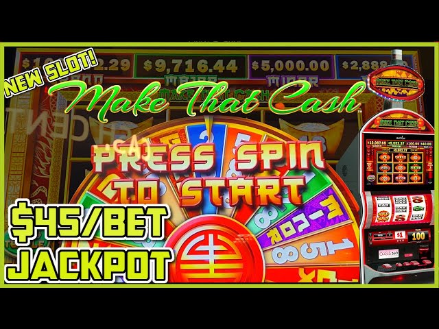 NEW SLOT HIGH LIMIT Make That Cash HANDPAY JACKPOT $45 Bonus Rounds Aristocrat 3 Reel Slot Machine