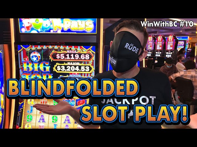 Blindfolded Slot Play Challenge! How much did I win?