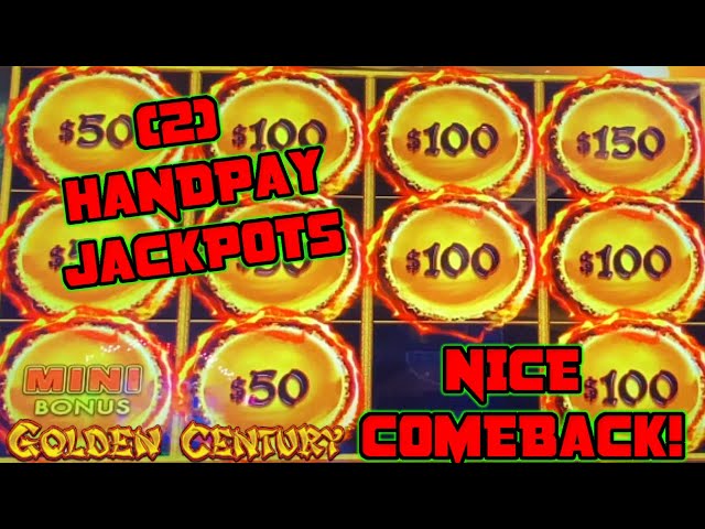 HIGH LIMIT Dragon Link GOLDEN CENTURY (2) HANDPAY JACKPOTS $50 Bonus Slot Machine NICE COMEBACK