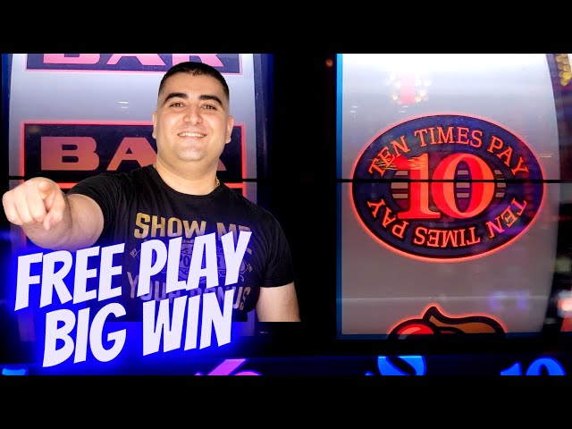 I Made A BIG MONEY With FREE PLAY ! 200X Line Hit On 3 Reel Slot Machine! Las Vegas Casino Big Win