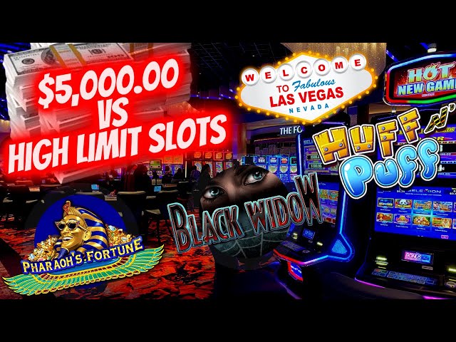 Let’s Gamble $5,000.00 On High Limit Huff N Puff , Black Widow & Pharaoh’s Fortune Slots | EP-15