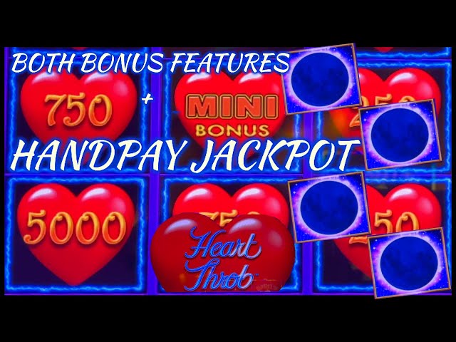 Lightning Link Heart Throb HANDPAY JACKPOTHIGH LIMIT $25 MAX BET Bonus Round Slot Machine Casino