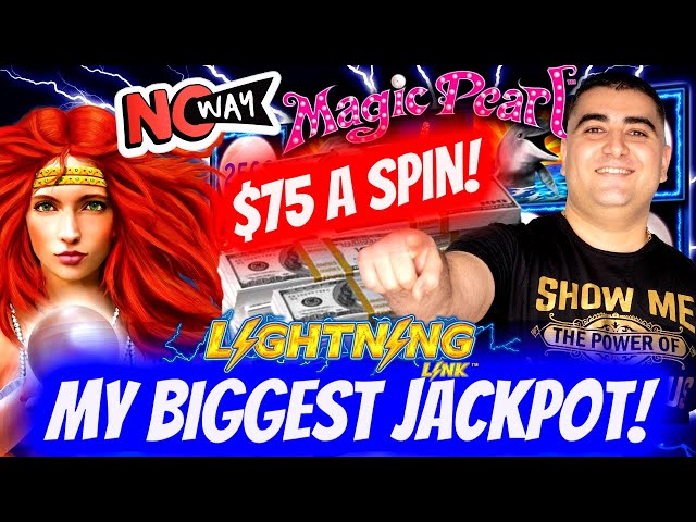 My BIGGEST JACKPOT Ever On High Limit Lightning Link Slot Machine – $75 A Spin | Mega Jackpot Winner