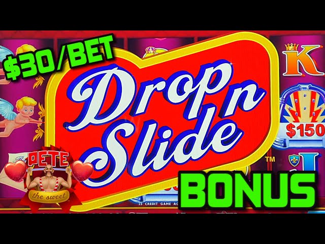 NEW SLOT Pete The Sweet Penny Pier HIGH LIMIT $30 Drop N Slide Bonus Round Slot Machine Casino