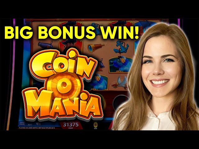 SPECTACULAR! Coin O Mania Slot Machine! BIG BONUS WIN!!
