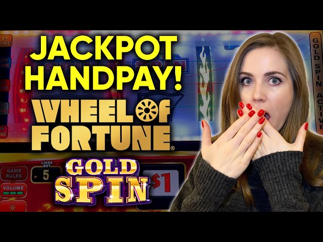 WOW! JACKPOT HANDPAY! WHEEL OF FORTUNE GOLD SPIN SLOT MACHINE!! I didn’t see this one coming!