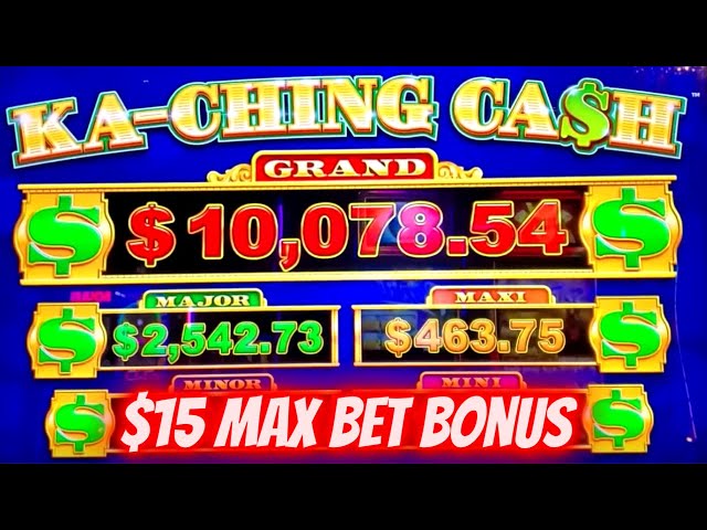 $15 Max Bet Bonus On KA-CHING CASH Slot | High Limit JAMES BOND | Dancing Drums Explosion | EP-19