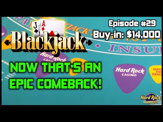 BLACKJACK #29 $14K BUY-IN WINNING SESSION W/ $200 – $750 HANDS Epic Comeback With Lots of Doubles