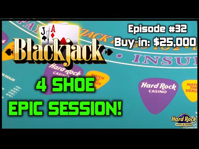 BLACKJACK #32 $25K BUY-IN SESSION W/ $500 – $2500 HANDS LONG 4 SHOE BATTLE WITH EPIC COMEBACK WIN