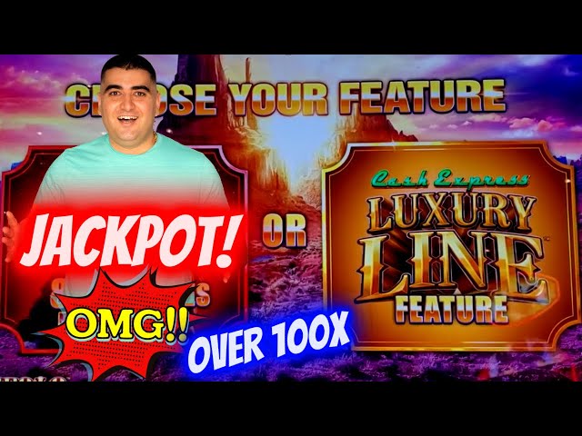 Big Handpay Jackpot On Luxury Line Slot ! Huff N Puff Slot $25 Max Bet Bonus! NEW BUFFALO CHIEF Slot